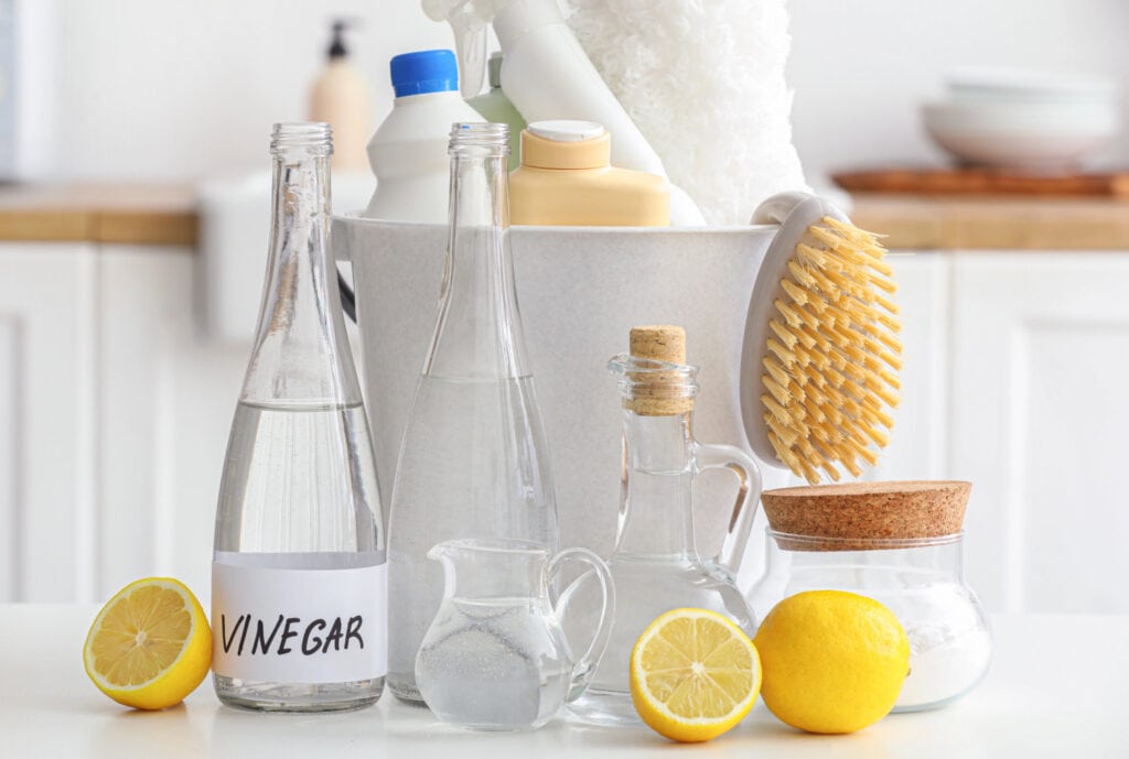 ingredients for making diy cleaning supplies