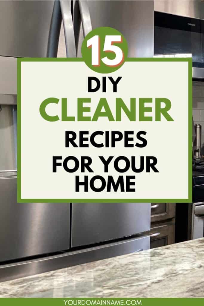 DIY cleaner recipes