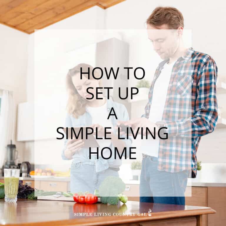 Setting up a Simple Living Home