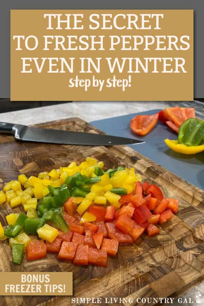 HOW TO FREEZE PEPPERS