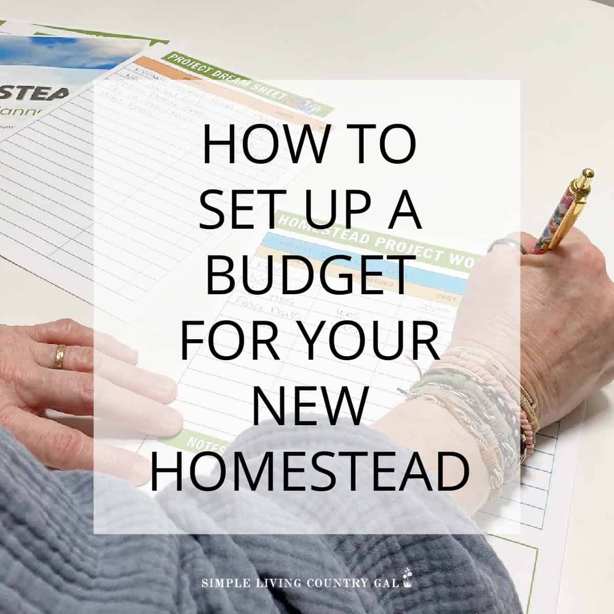 HOmestead budget | Simple Living Country Gal - Homesteading Budget Breakdown