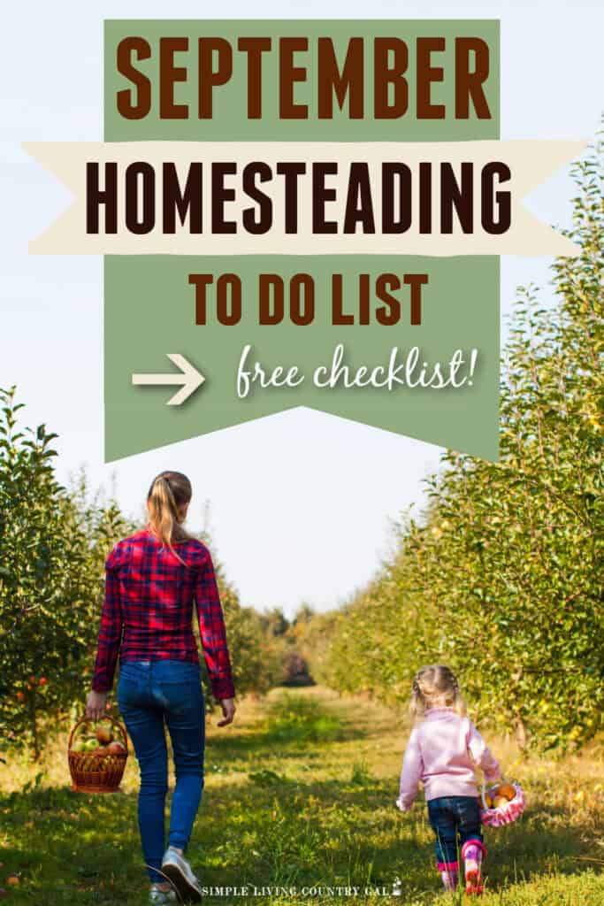 september homesteading to do list