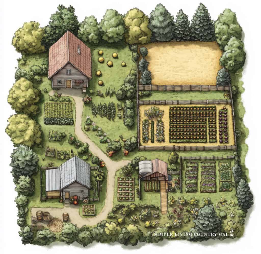 Creating a Productive 2 Acre Homestead Layout | Simple Living Country Gal