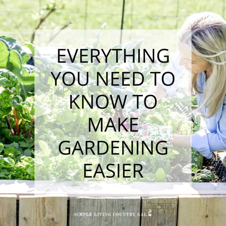 Things to make gardening easier