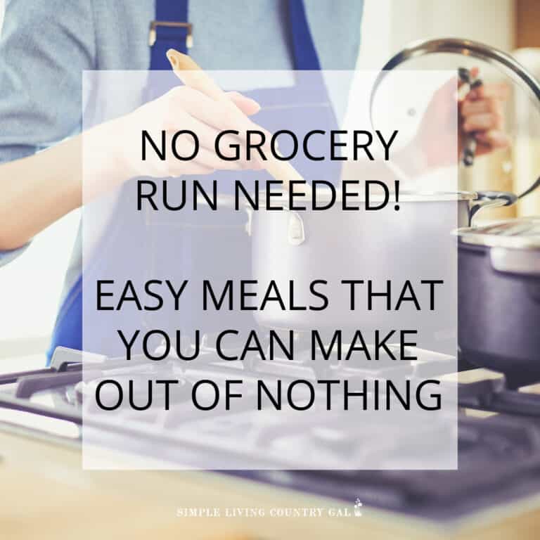 How to Make a Meal Out of Nothing