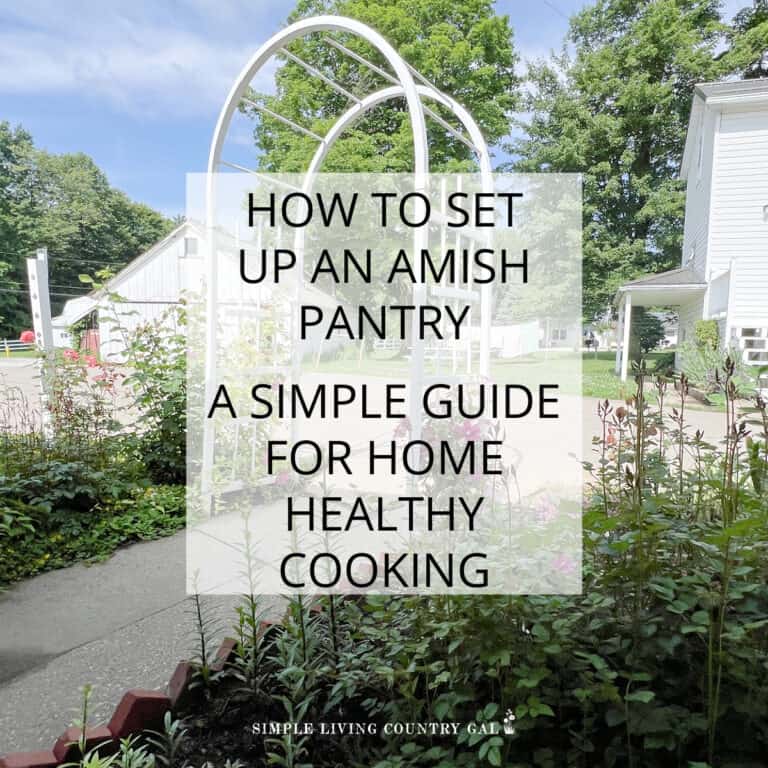 setting up an Amish Pantry